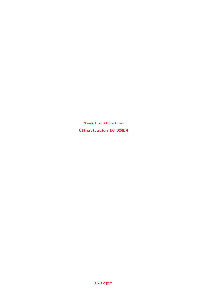 Page 1 de la notice Manuel utilisateur LG S24BN