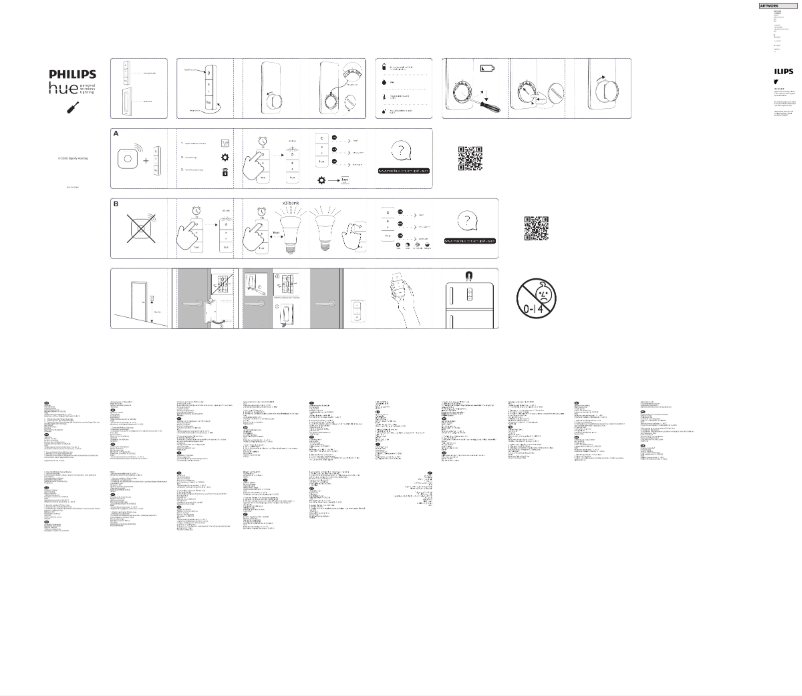 Page 1 de la notice Manuel utilisateur Philips Hue Dimmer Switch