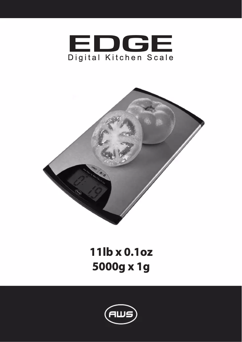 Page 1 de la notice Manuel utilisateur American Weigh Scales EDGE-5K