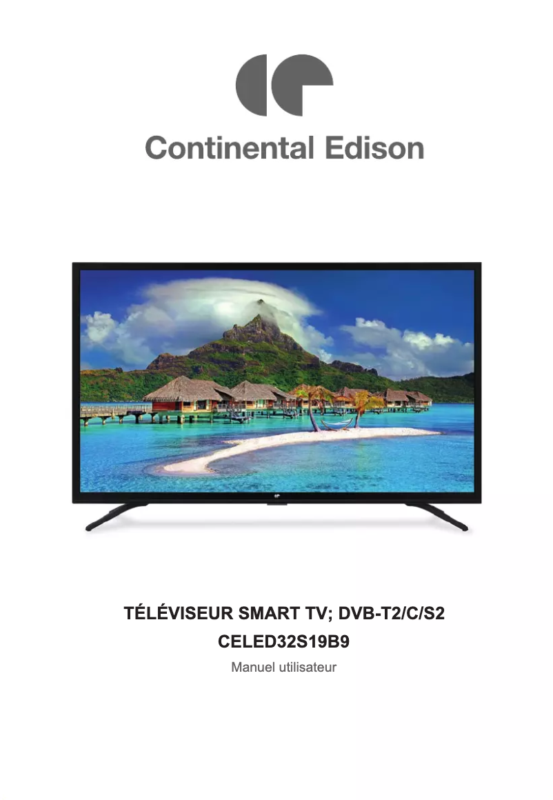 Page 1 of the manual User Manual Continental Edison CELED32S19B9