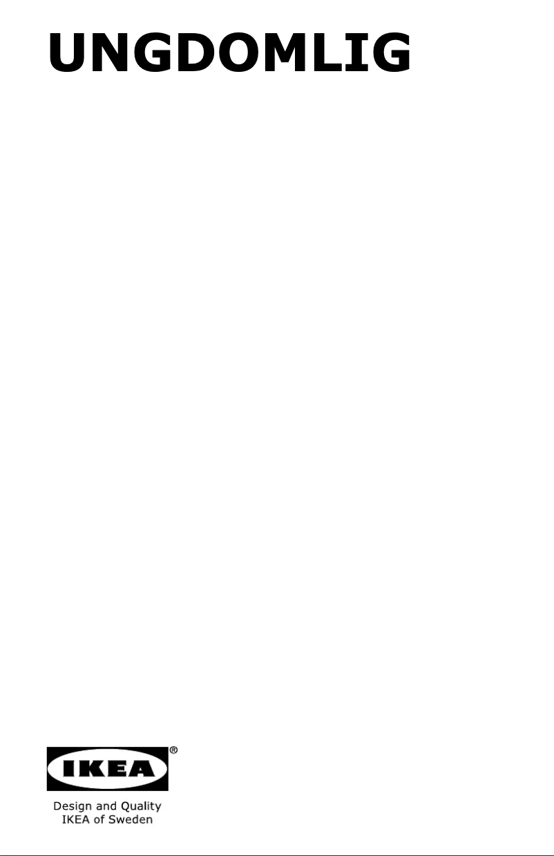 Image de la première page du manuel de l'appareil UNGDOMLIG 504.621.40