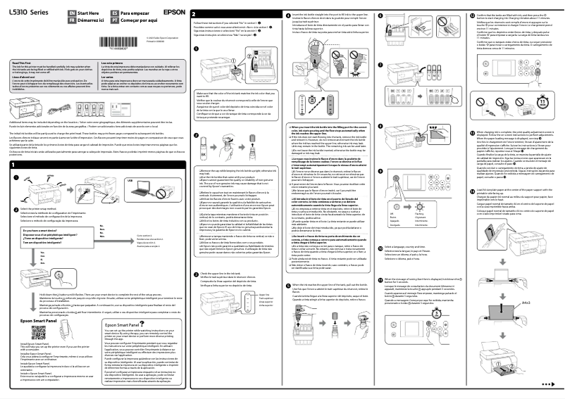 Página 1 del manual Guía de instalación Epson EcoTank L5316