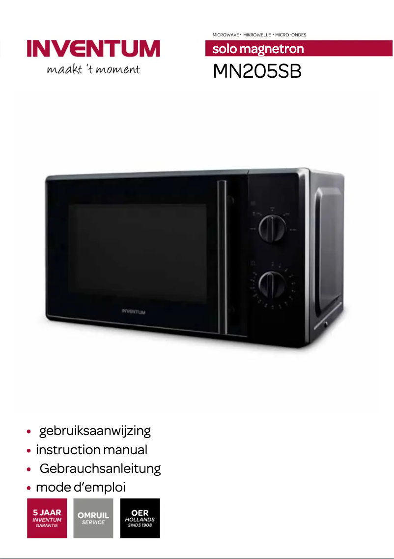 Página 1 del manual Manual de usuario Inventum MN205SB