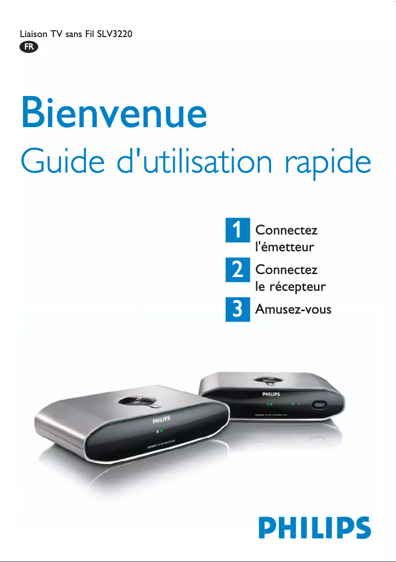 Page n°1 - Guide de démarrage rapide Philips Wireless TV link SLV3220