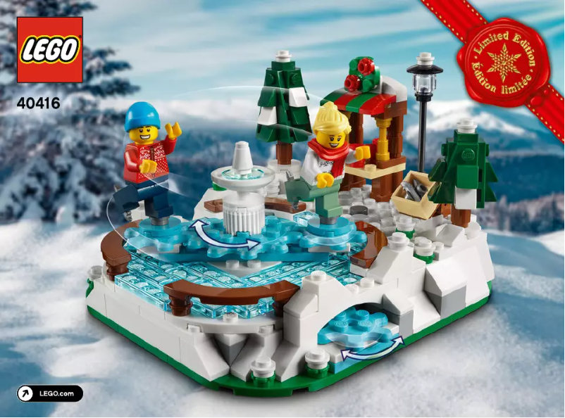 Page 1 de la notice Manuel utilisateur Lego Ice Skating Rink 40416