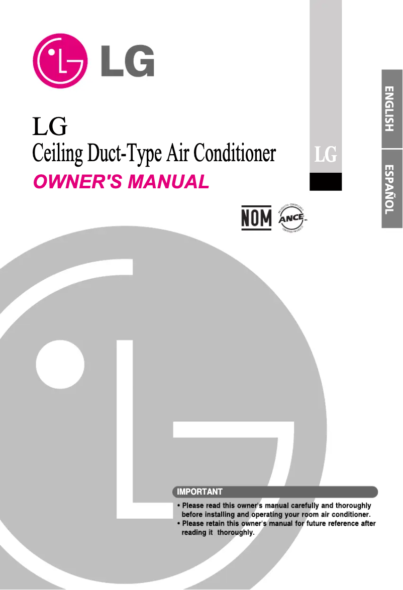 Page 1 de la notice Manuel utilisateur LG TBNC182TSA0