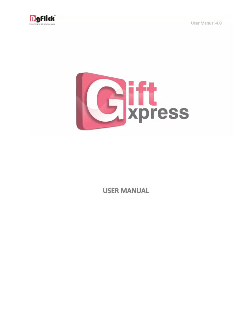 Page 1 de la notice Manuel utilisateur DgFlick Gift Xpress