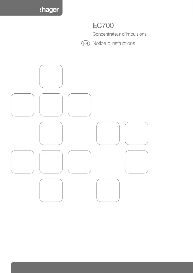 Página 1 del manual Manual de usuario Hager EC700