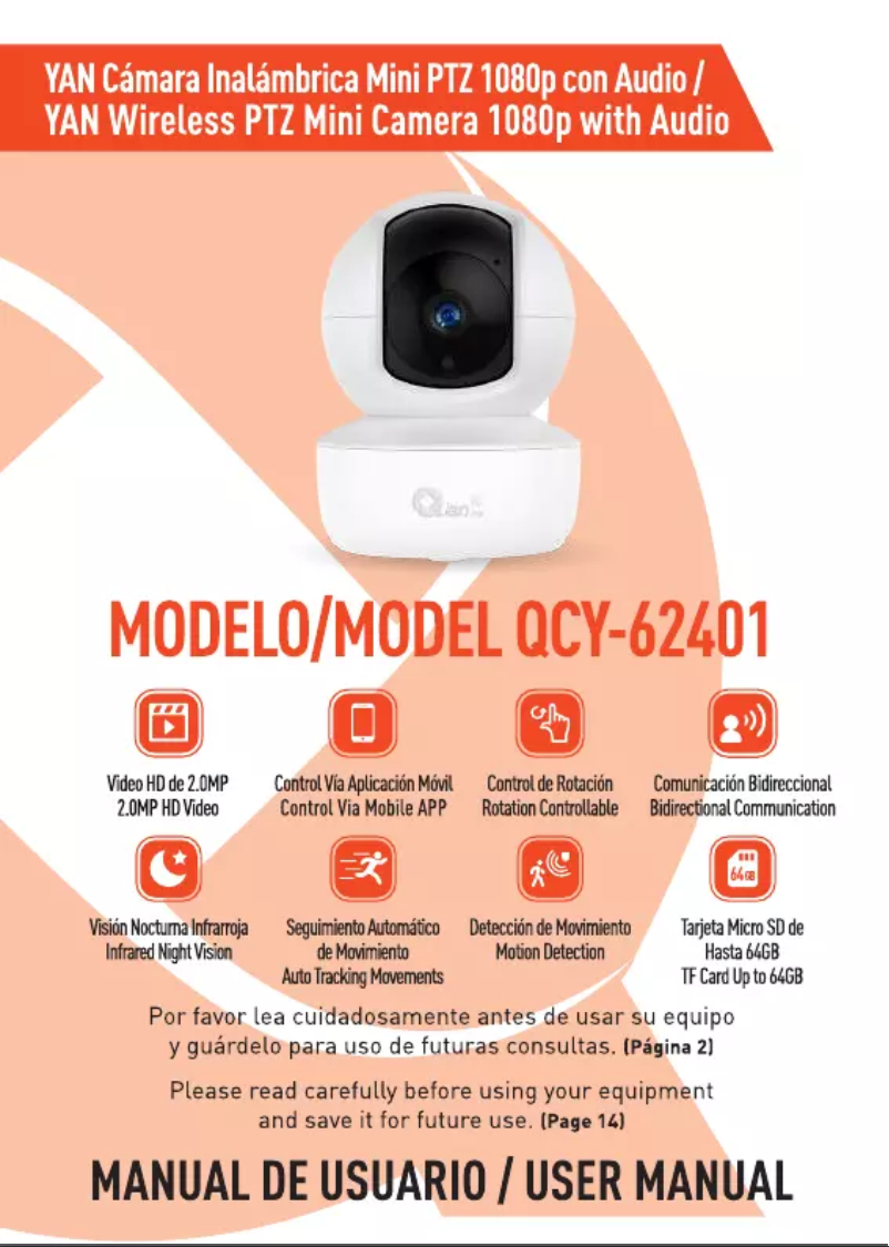 Page 1 de la notice Manuel utilisateur Qian QCY-62401