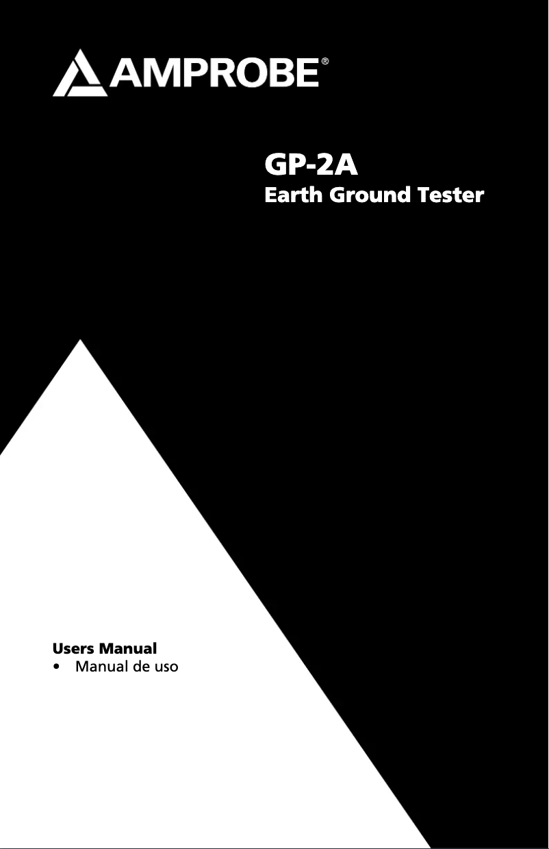 Page 1 de la notice Manuel utilisateur Amprobe GP-2A