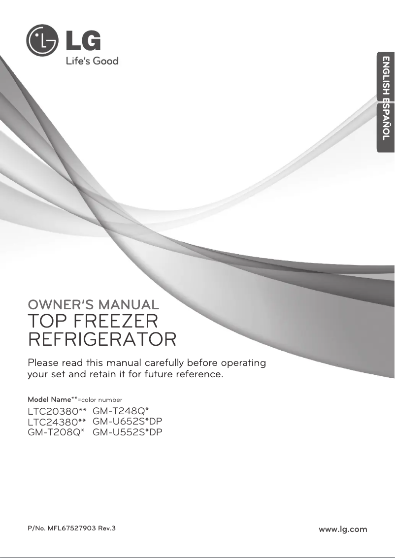 Page 1 de la notice Manuel utilisateur LG GM-T248QS