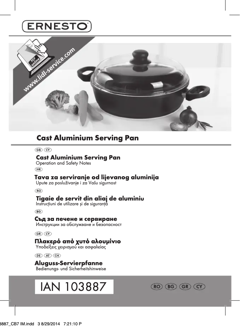 Page 1 of the manual User Manual Ernesto IAN 103887