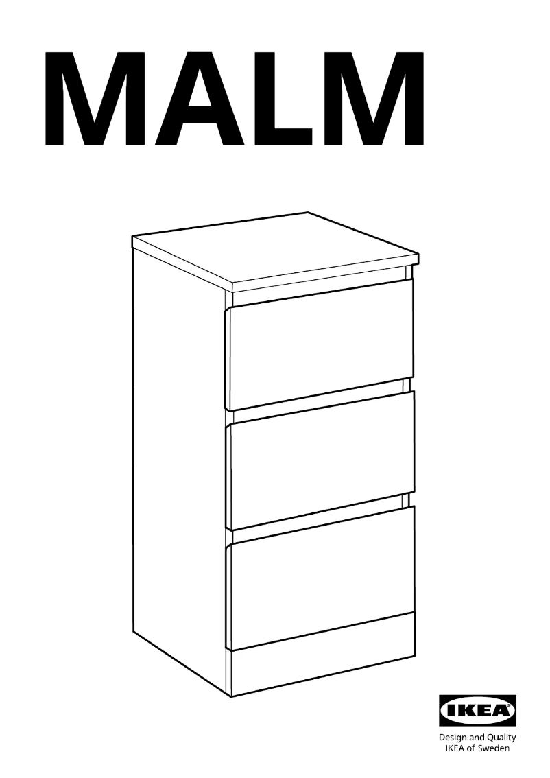 Page 1 de la notice Manuel utilisateur Ikea MALM 304.296.13