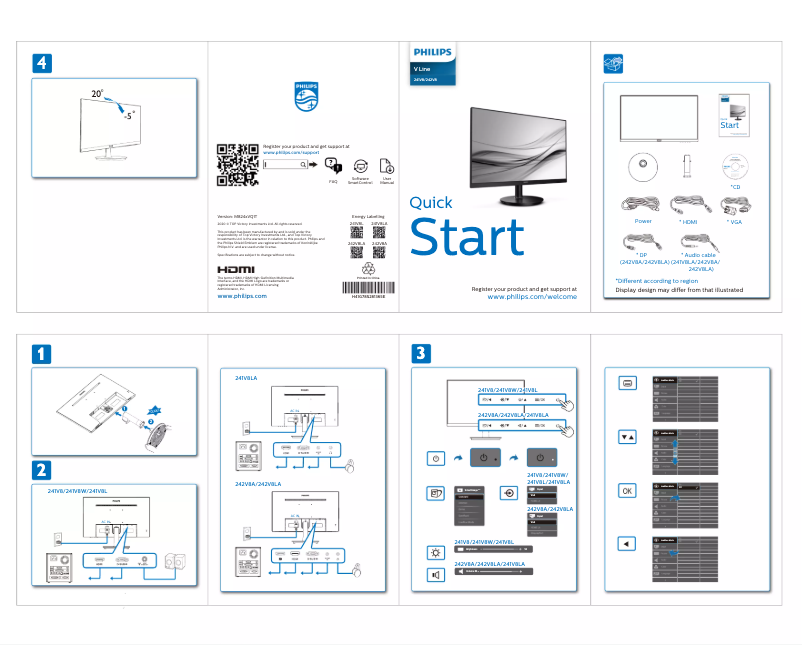 Image de la première page du manuel de l'appareil V Line 241V8L