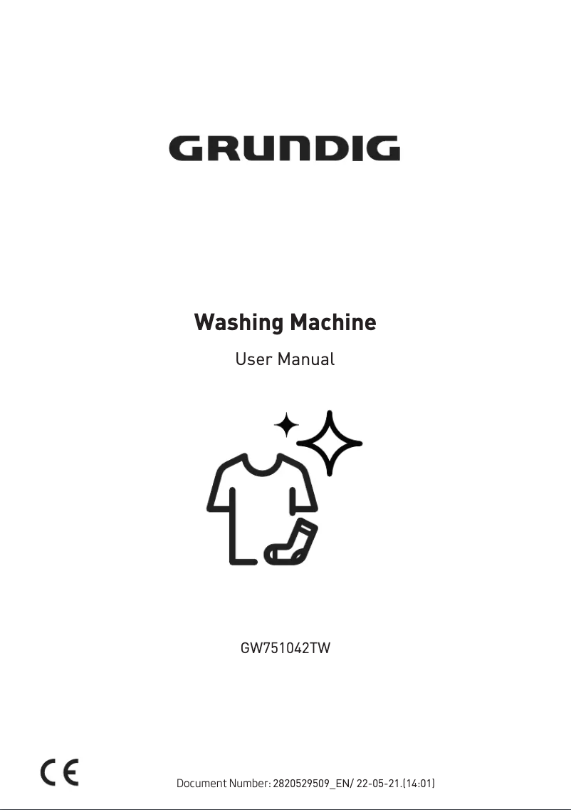 Page 1 de la notice Manuel utilisateur Grundig GW751042TW