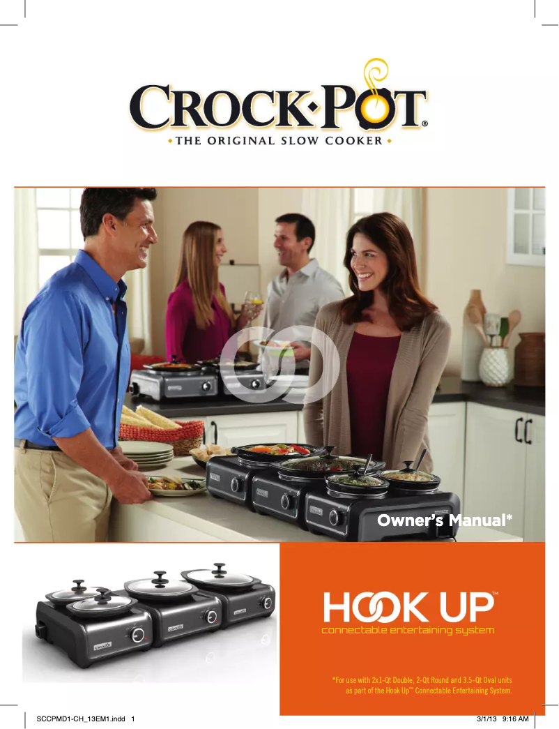 Page 1 de la notice Manuel utilisateur Crock-Pot Hook Up SCCPMD3-CH