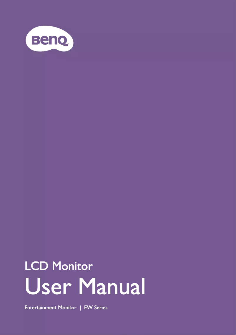 Page 1 of the manual User Manual BenQ EW3280U