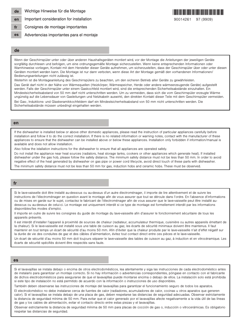 Page 1 de la notice Guide d'installation Siemens SC05IB00TE