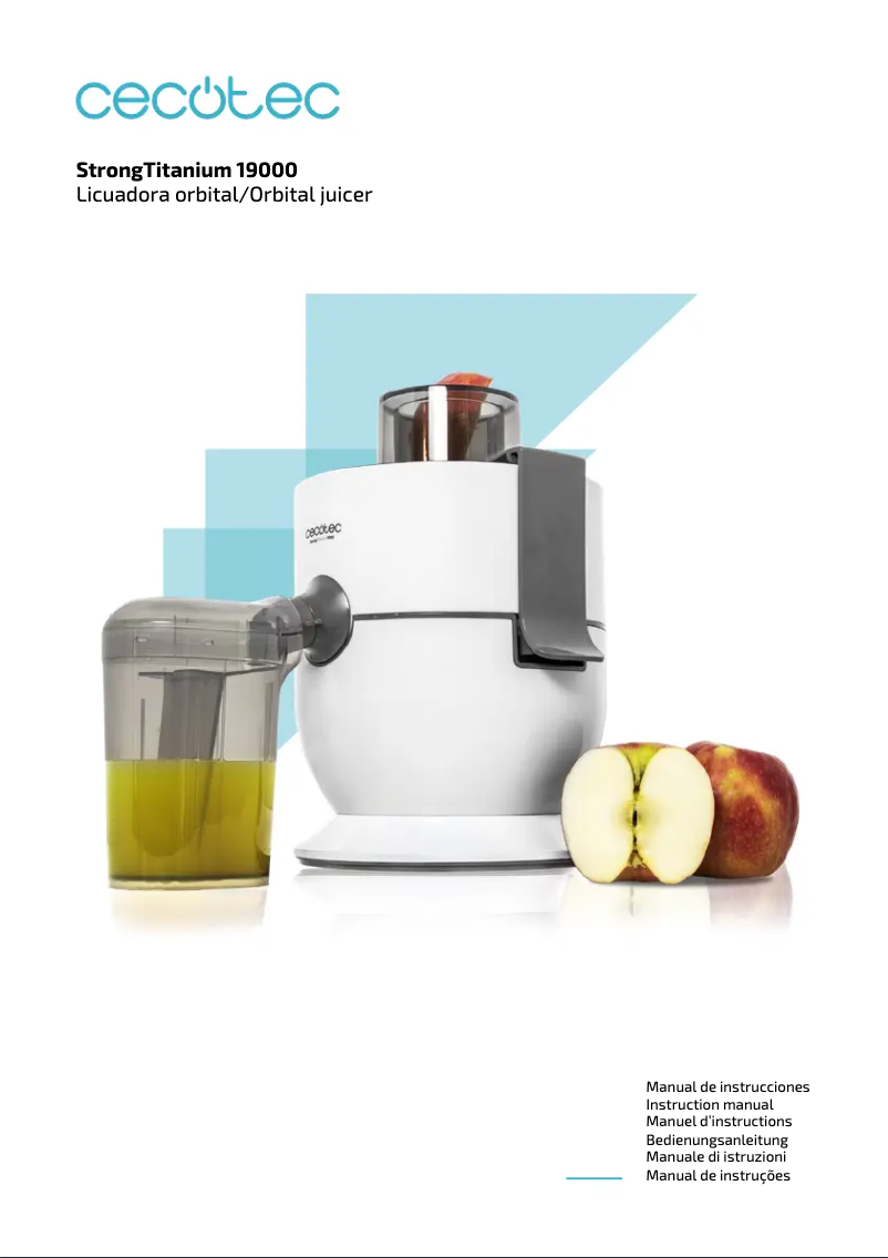 Page 1 de la notice Manuel utilisateur Cecotec StrongTitanium 19000