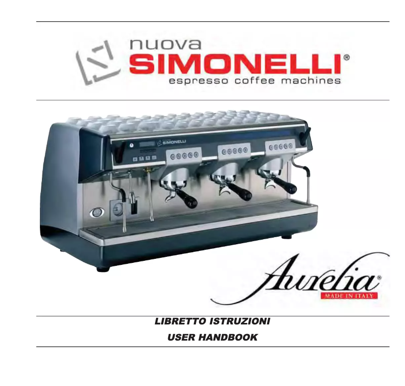 Page 1 de la notice Manuel utilisateur Nuova Simonelli Aurelia V