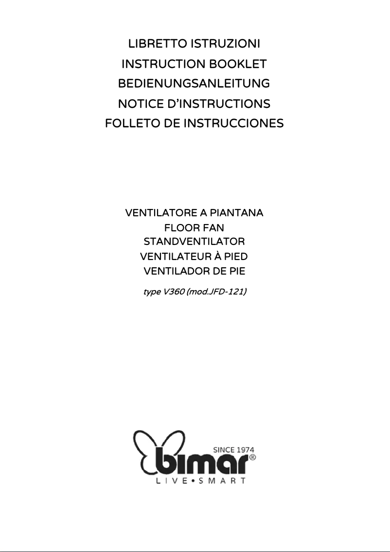 Page 1 de la notice Manuel utilisateur Bimar V360
