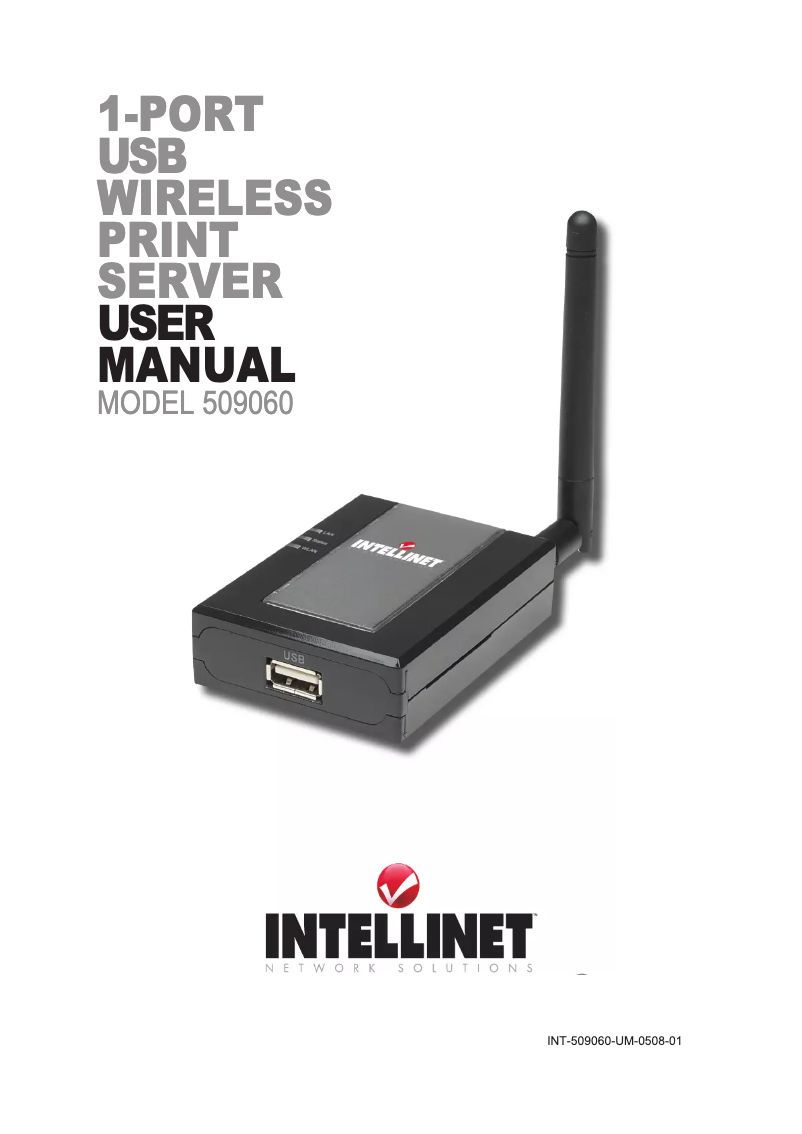 Page 1 de la notice Manuel utilisateur Intellinet 509060