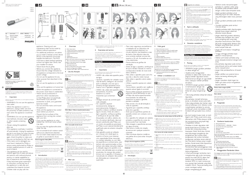 Page 1 de la notice Manuel utilisateur Philips Airstyler HP8666