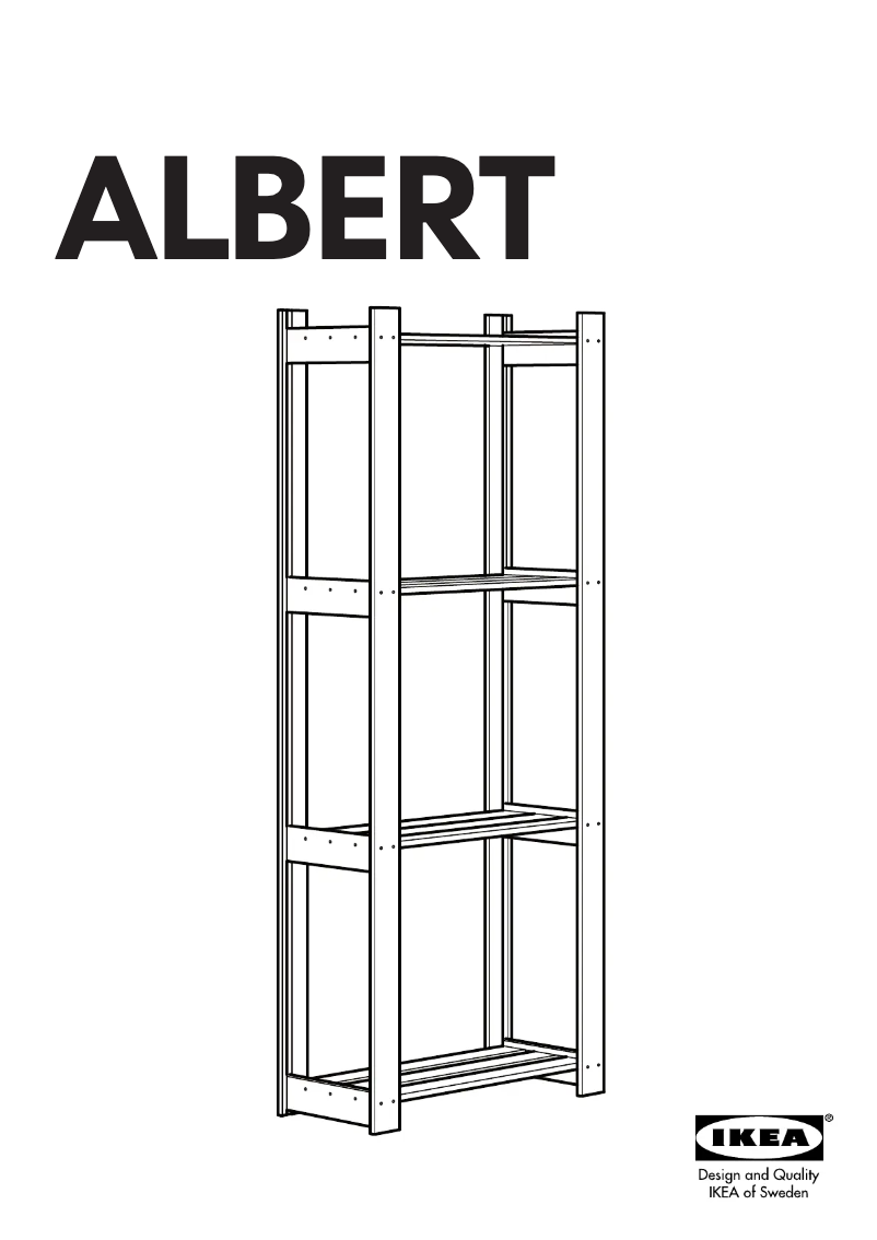 Page 1 de la notice Manuel utilisateur Ikea ALBERT 001.119.94