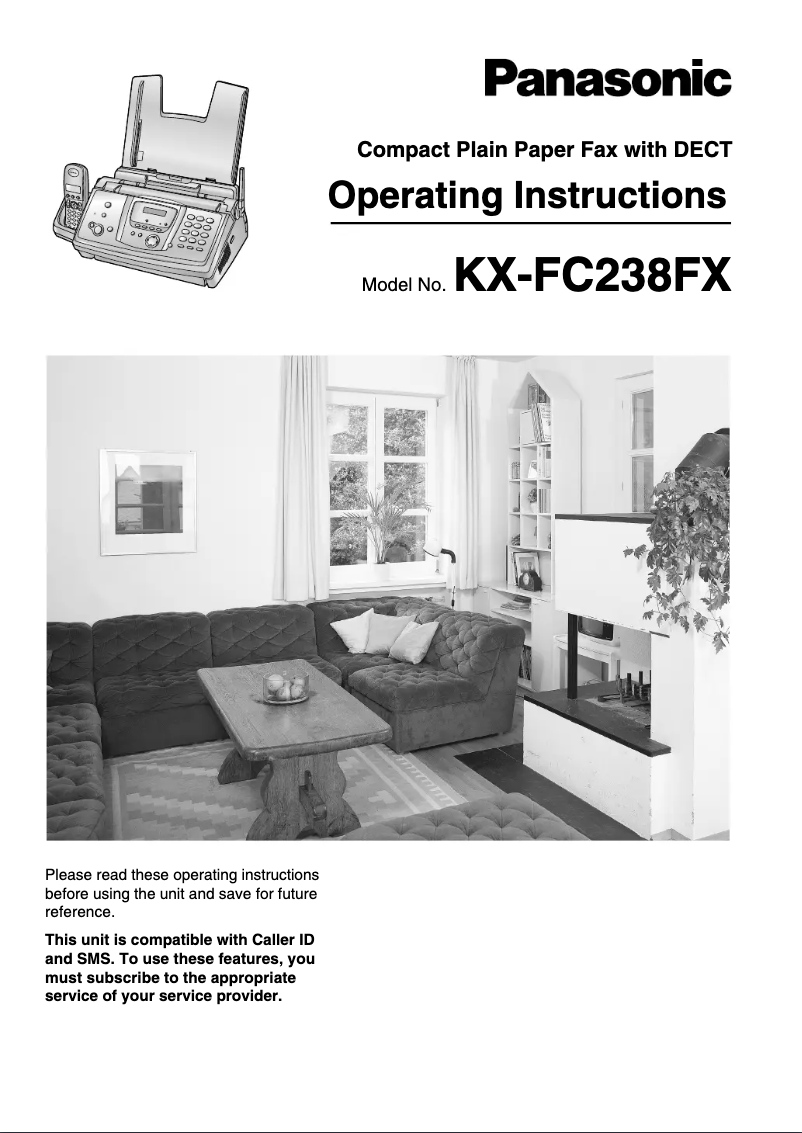 Page 1 de la notice Manuel utilisateur Panasonic KX-FC238FX