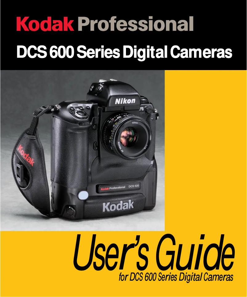 Página 1 del manual Manual de usuario Kodak Professional DCS600