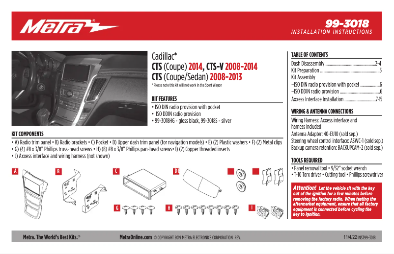 Page 1 de la notice Manuel utilisateur AXESS 99-3018S