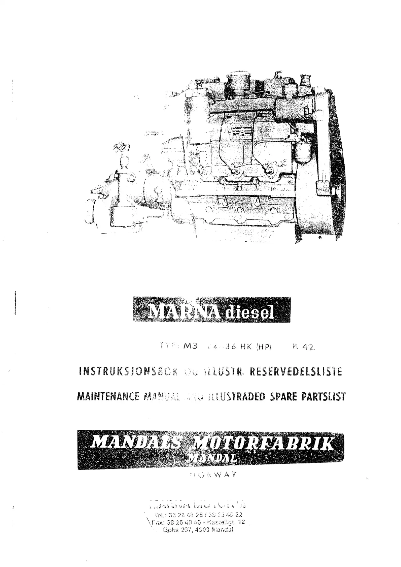 Page 1 de la notice Manuel utilisateur Marna M3