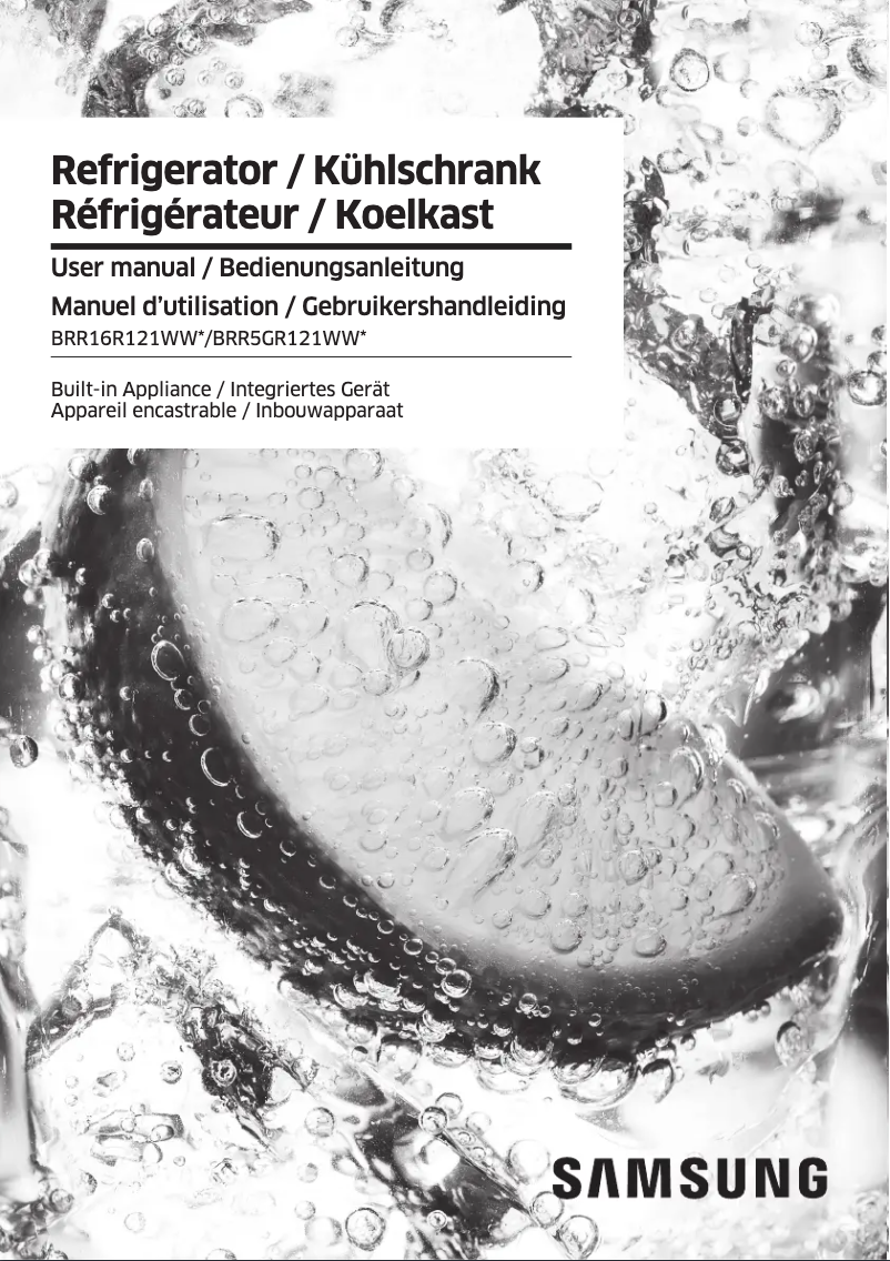 Página 1 del manual Manual de usuario Samsung BRR5GR121WW/EG
