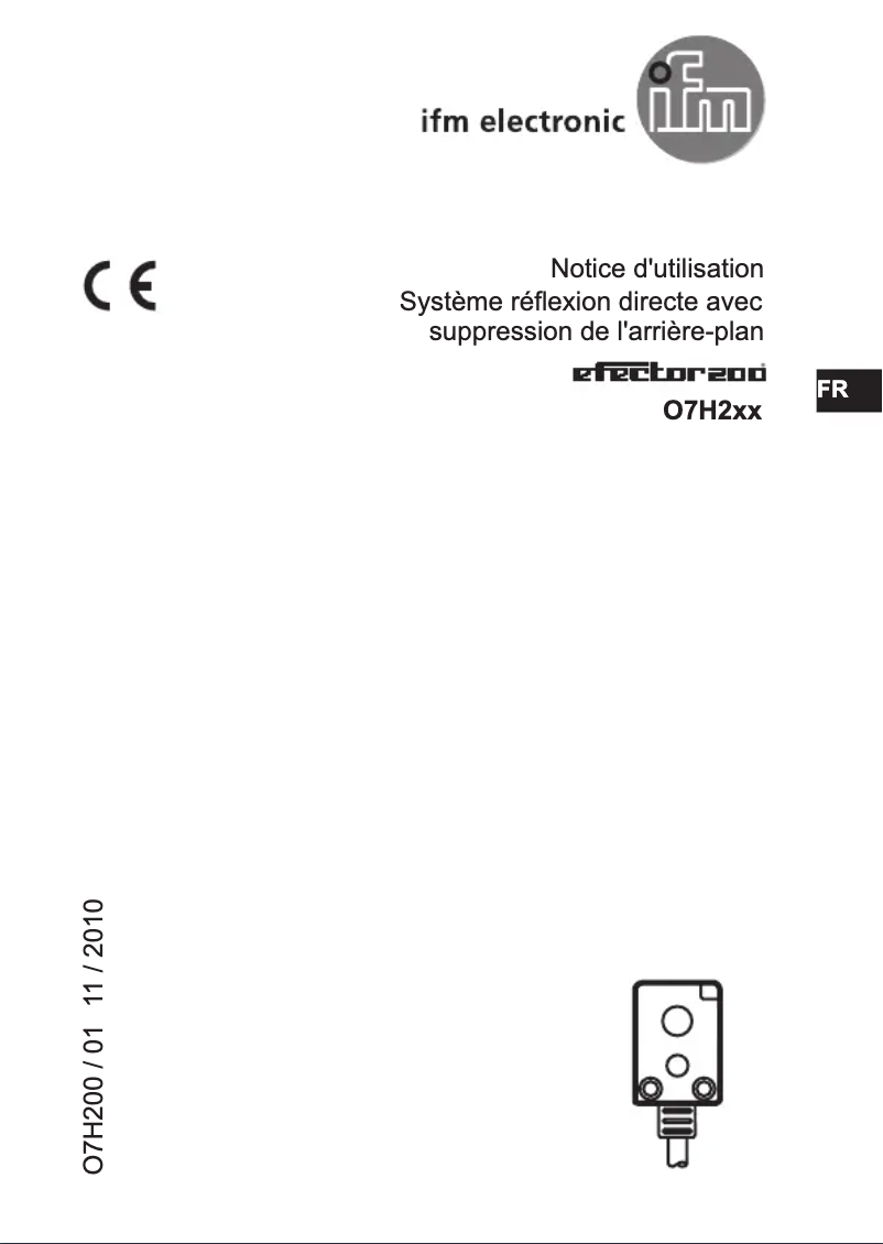 Page 1 de la notice Manuel utilisateur IFM O7H211