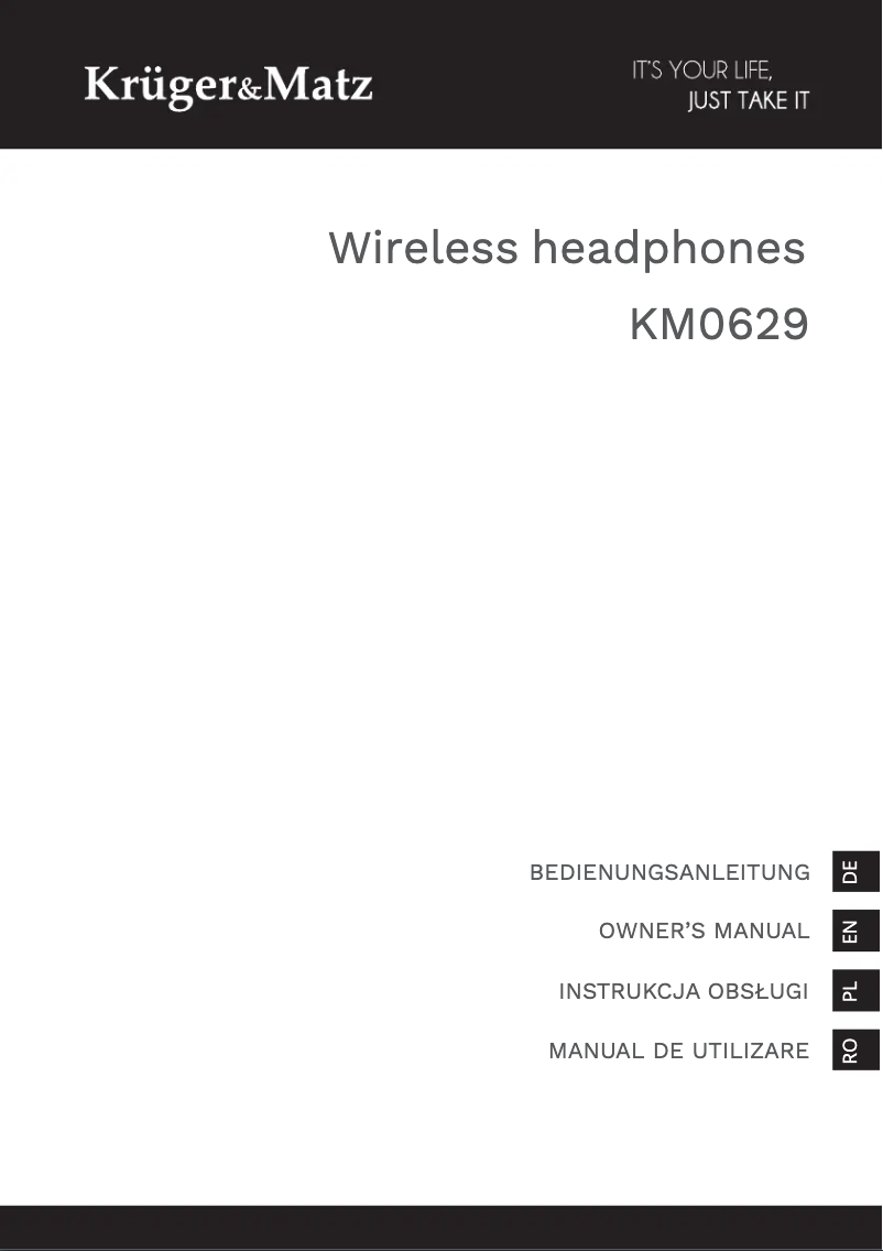 Page 1 de la notice Manuel utilisateur Krüger&Matz KM0629