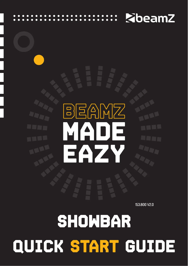 Page 1 de la notice Guide de démarrage rapide BeamZ Showbar