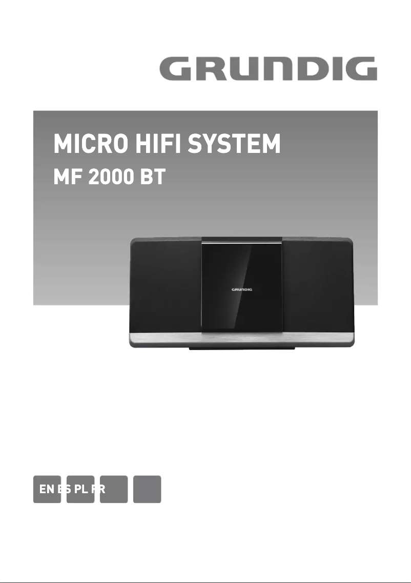 Page 1 de la notice Manuel utilisateur Grundig MF 2000 BT