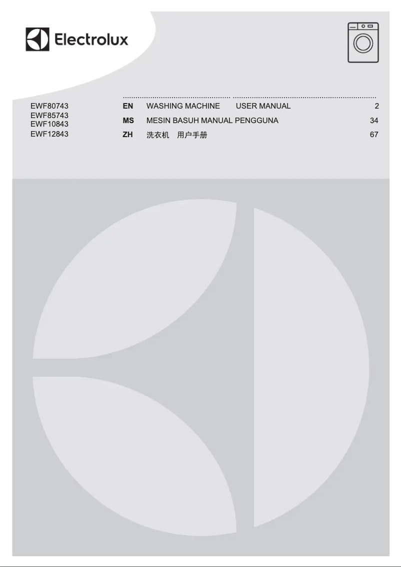 Página 1 del manual Manual de usuario Electrolux EWF12843