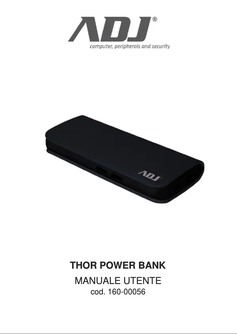 Page 1 de la notice Manuel utilisateur Adj Thor 160-00056