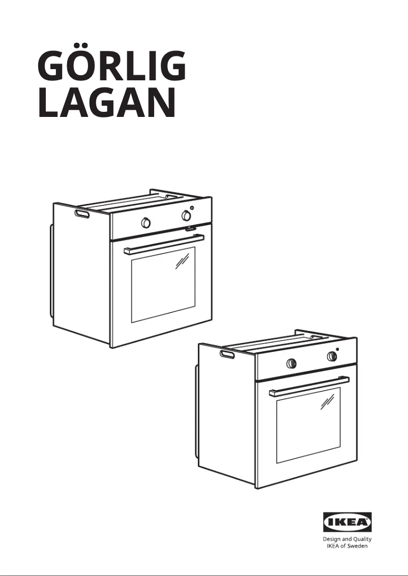 Page 1 de la notice Manuel utilisateur Ikea GÖRLIG 704.430.75