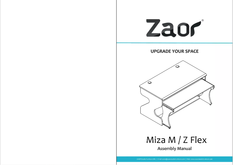 Page 1 de la notice Manuel utilisateur Zaor Miza Z Flex