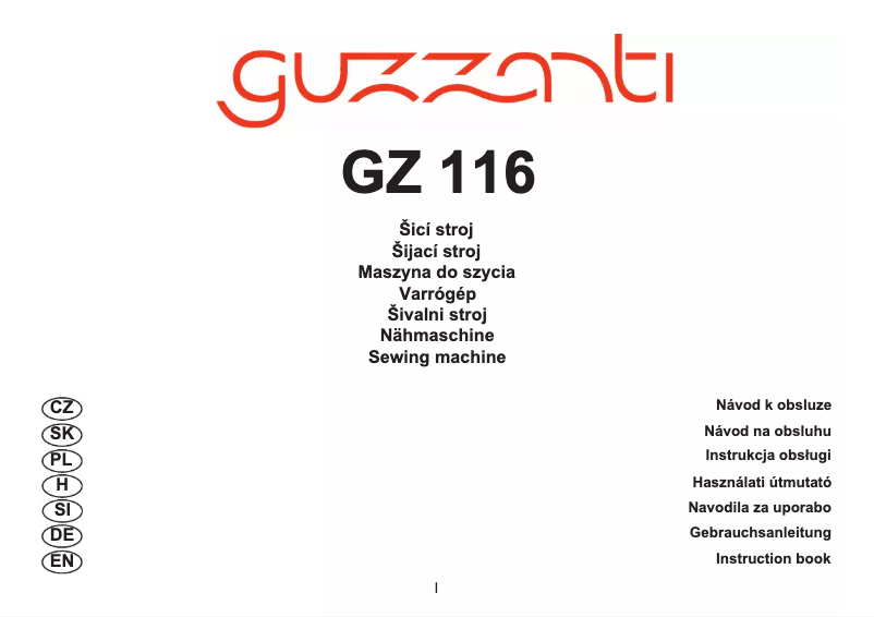 Página 1 del manual Manual de usuario Guzzanti GZ-116