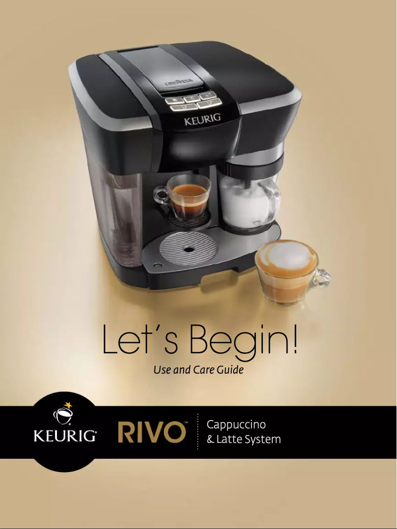 Image de la première page du manuel de l'appareil Rivo Cappuccino Latte System