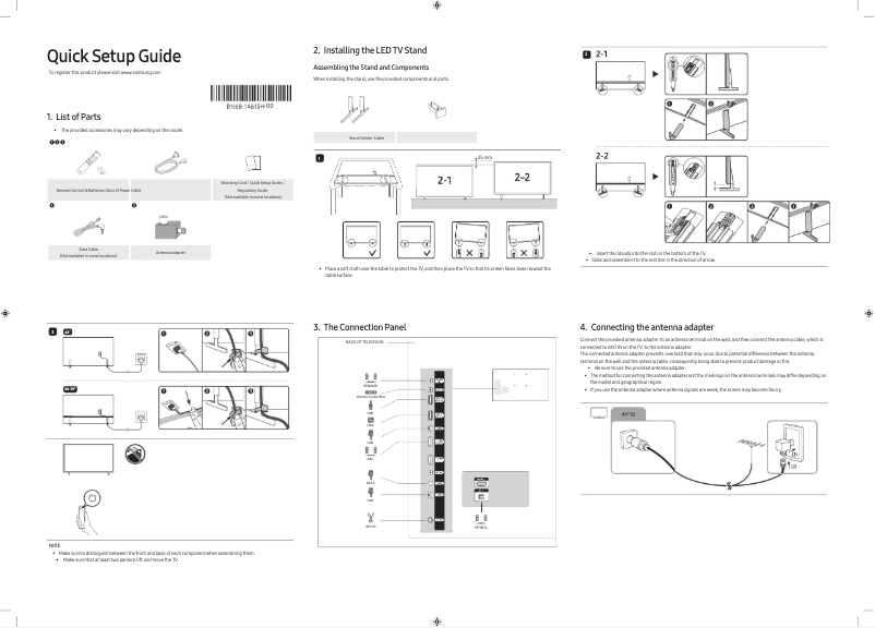 Página 1 del manual Manual de usuario Samsung HG65AU800AJ