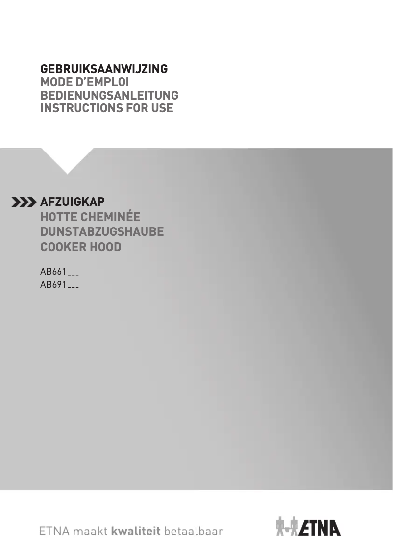 Page 1 de la notice Manuel utilisateur Etna AB691RVS