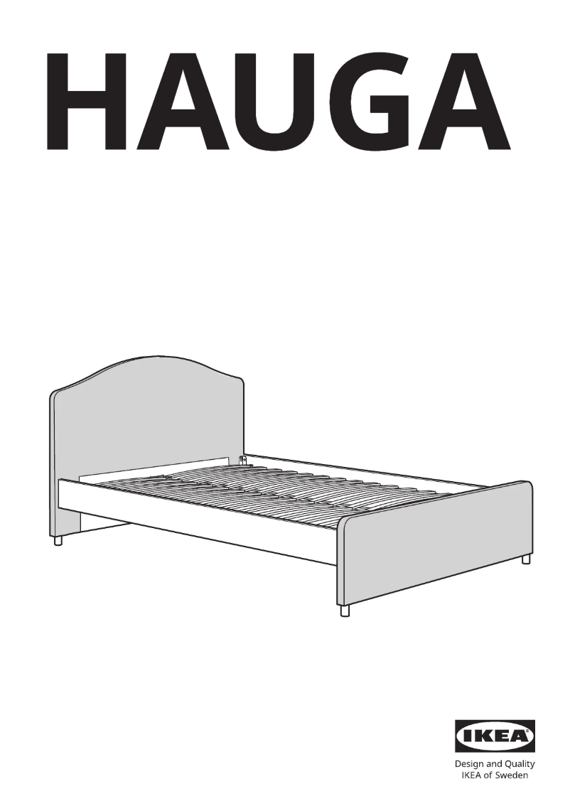 Page 1 de la notice Manuel utilisateur Ikea HAUGA 504.463.29