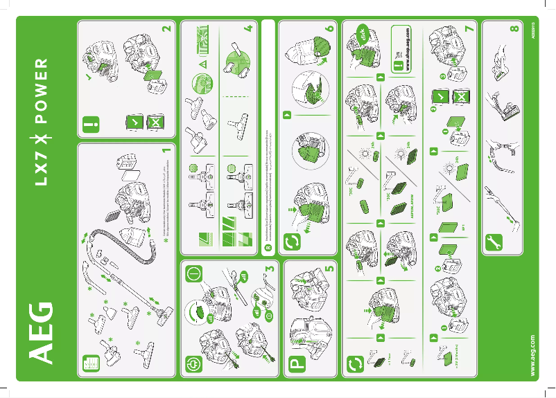 Page 1 de la notice Manuel utilisateur AEG X Power LX7-2-ANIM