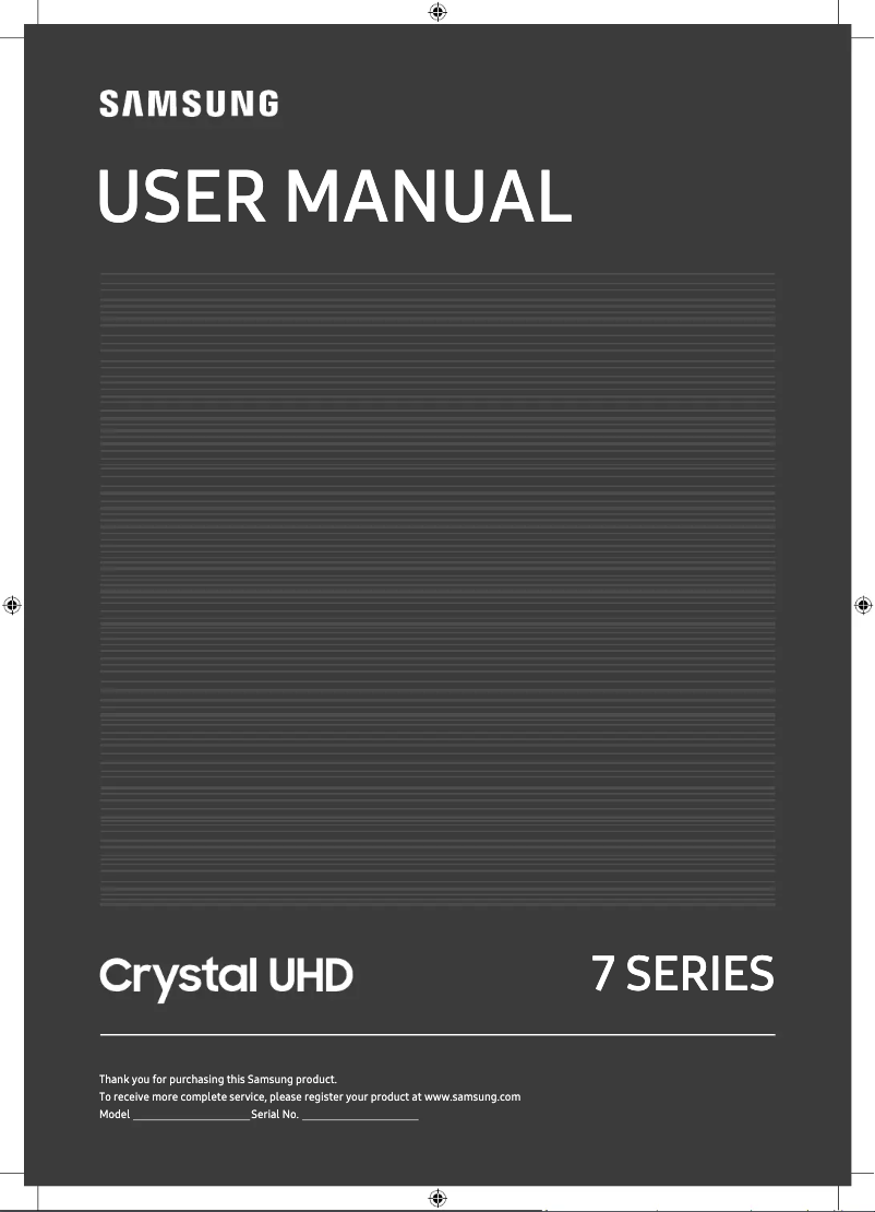 Página 1 del manual Manual de usuario Samsung GU75TU7179U
