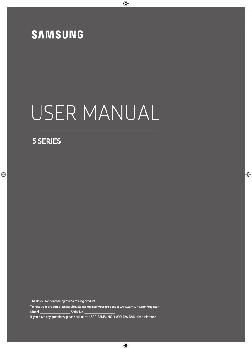 Página 1 del manual Manual de usuario Samsung UA49M5300AJ