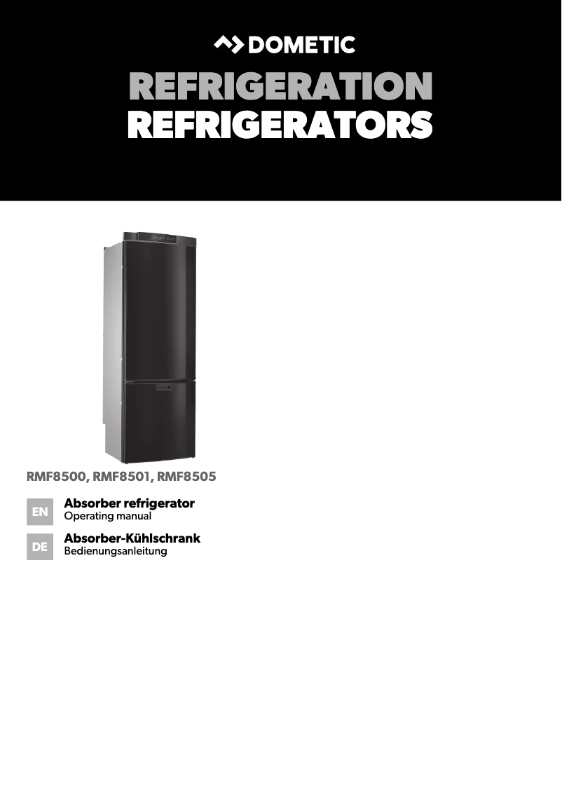 Page 1 de la notice Manuel utilisateur Dometic RMF 8505